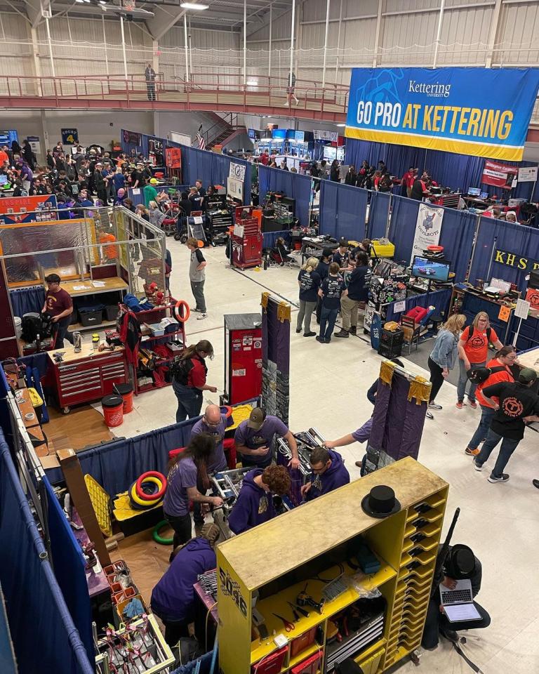 Kettering University, Gene Haas Foundation Partner Hosts FIRST Robotics District Competitions