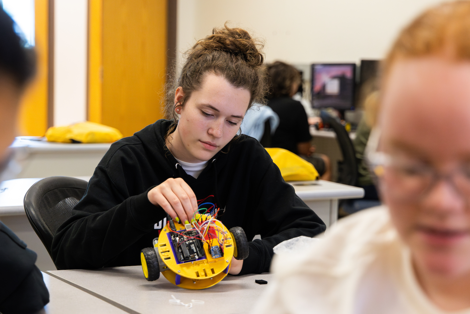 LITES student in lab