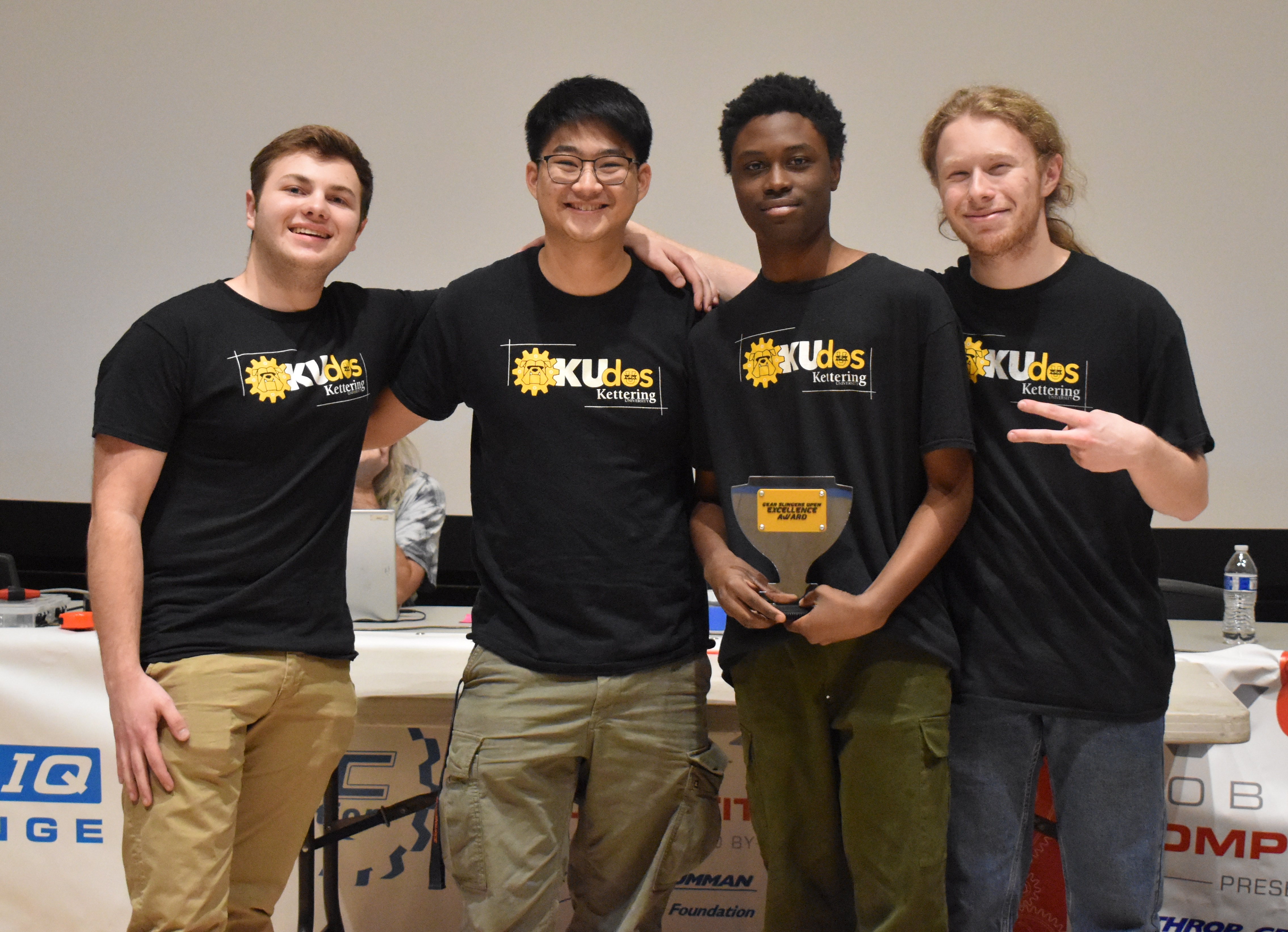 KUdos, the Kettering University Robotics Team, Accepts their Excellence Award at the Gear Slingers Open, hosted January 18, 2026 at California Polytechnic State University
