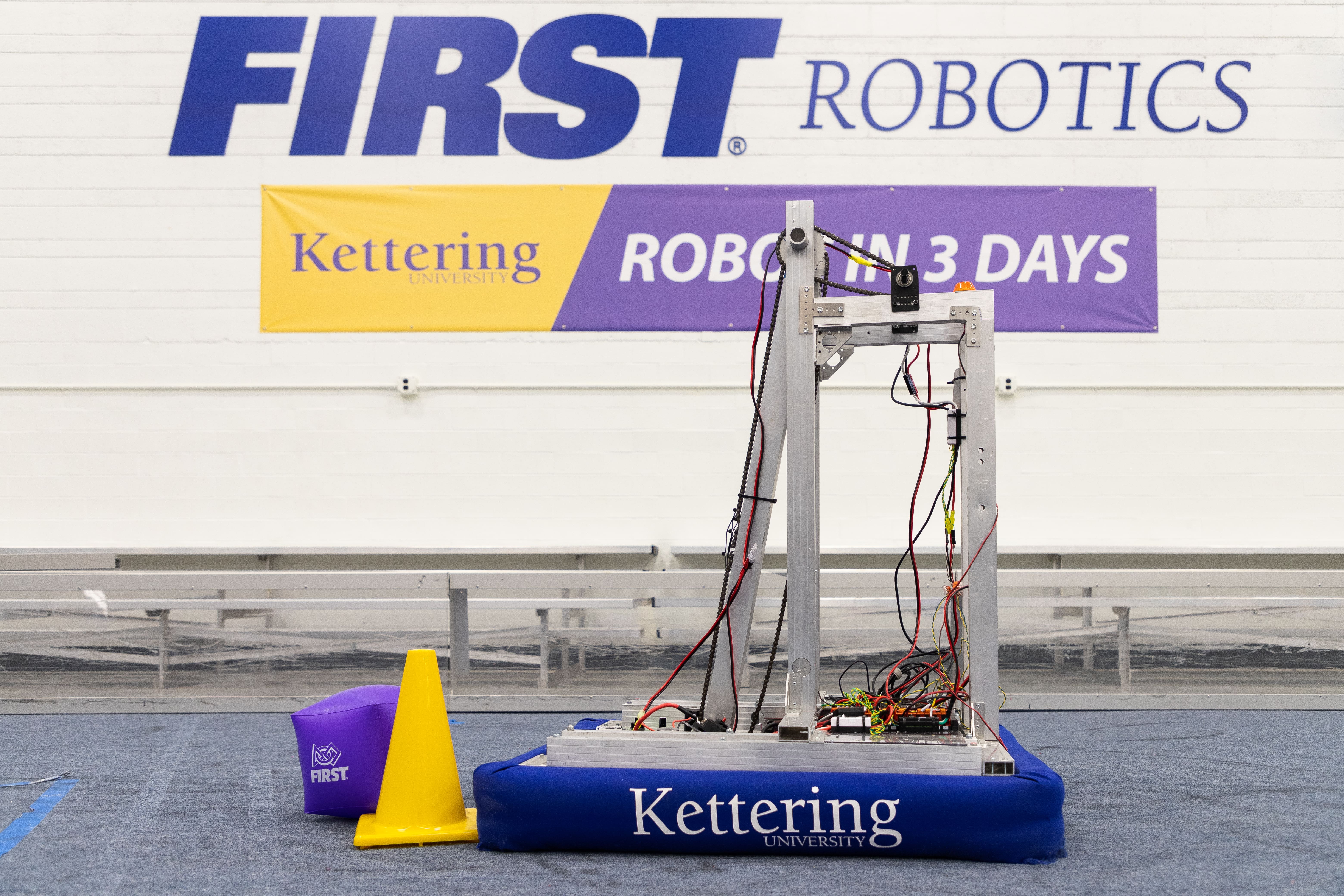 Kettering University's robot from the Robot in Three Days build.