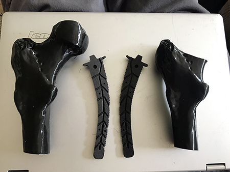 Femur and tools Kyle Spengler 3D printed