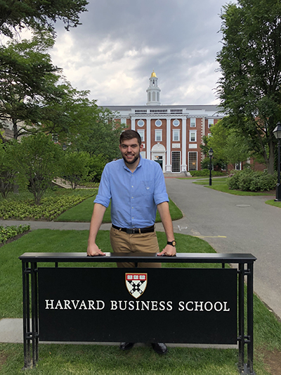 Joel Hurd '20 at the 2018 Harvard Summer Venture and Management Program