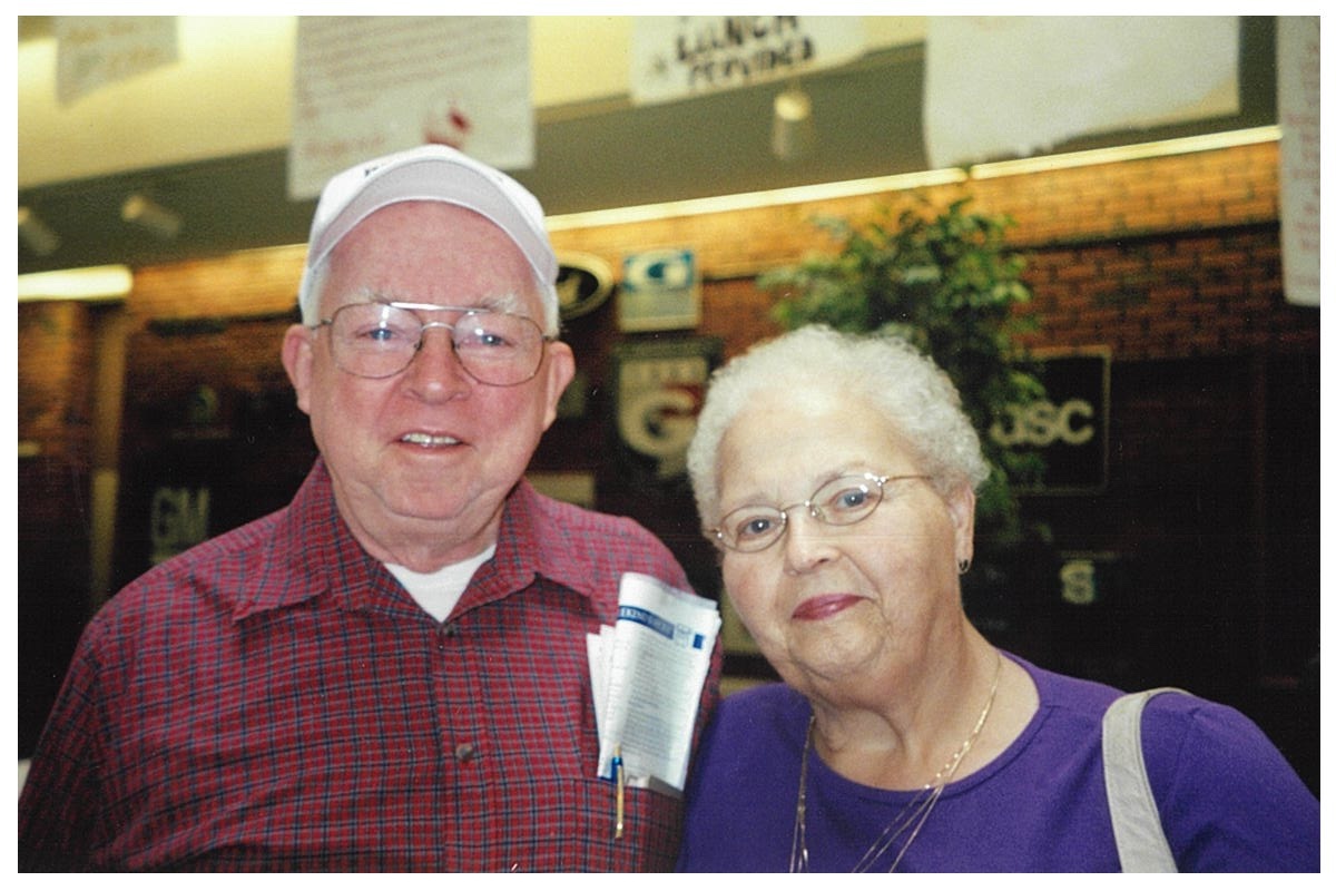 Photo of Jim ’55 and Wilma Miller, May, 2005
