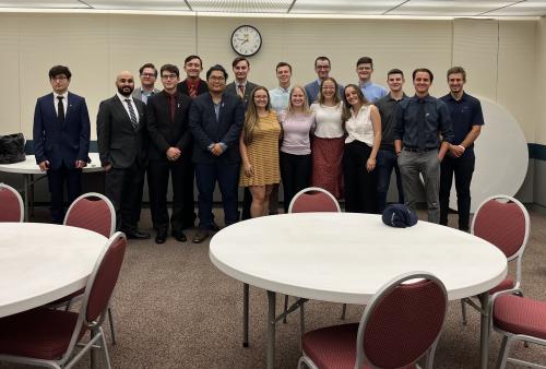 New members of Gamma Sigma Alpha at Kettering University.