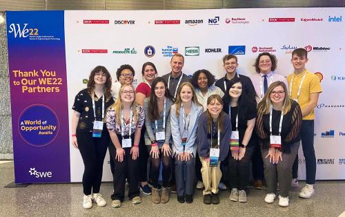 Kettering University students at the 2022 SWE Convention.