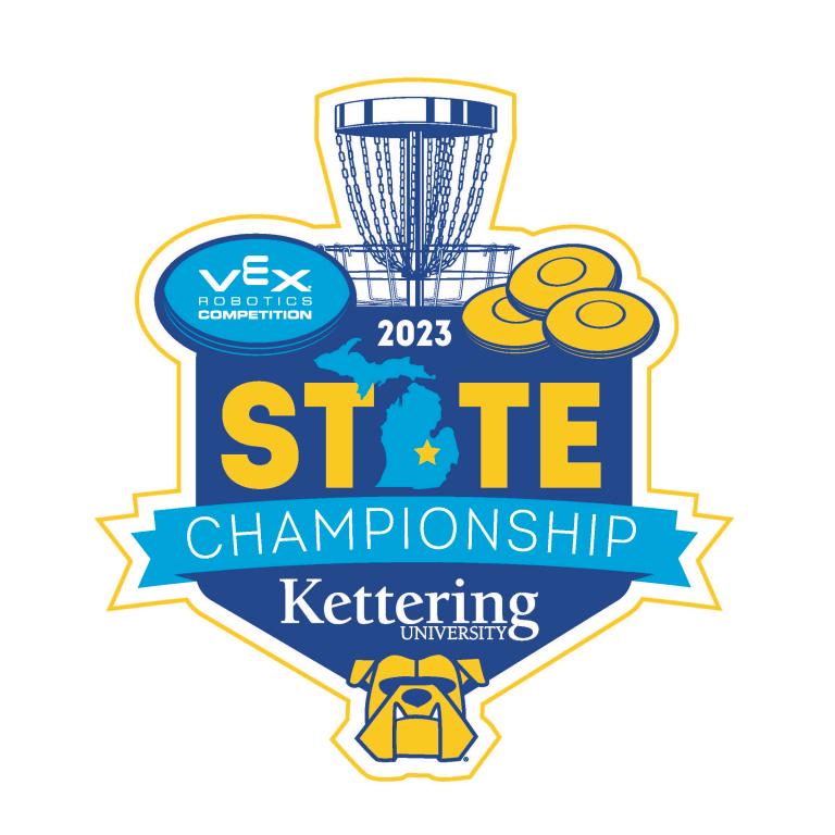 Kettering University VEX Robotics State Championship logo 2023